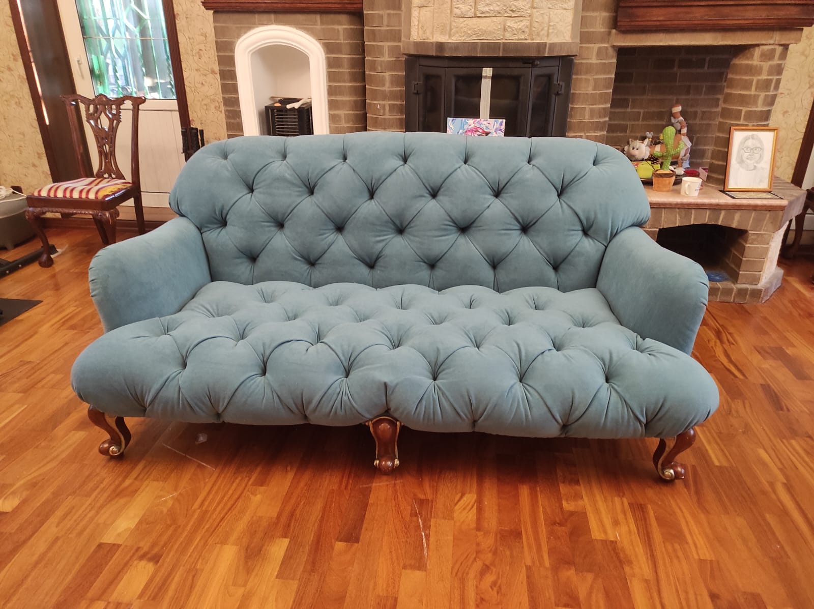 Обивка дивана. Ольховая