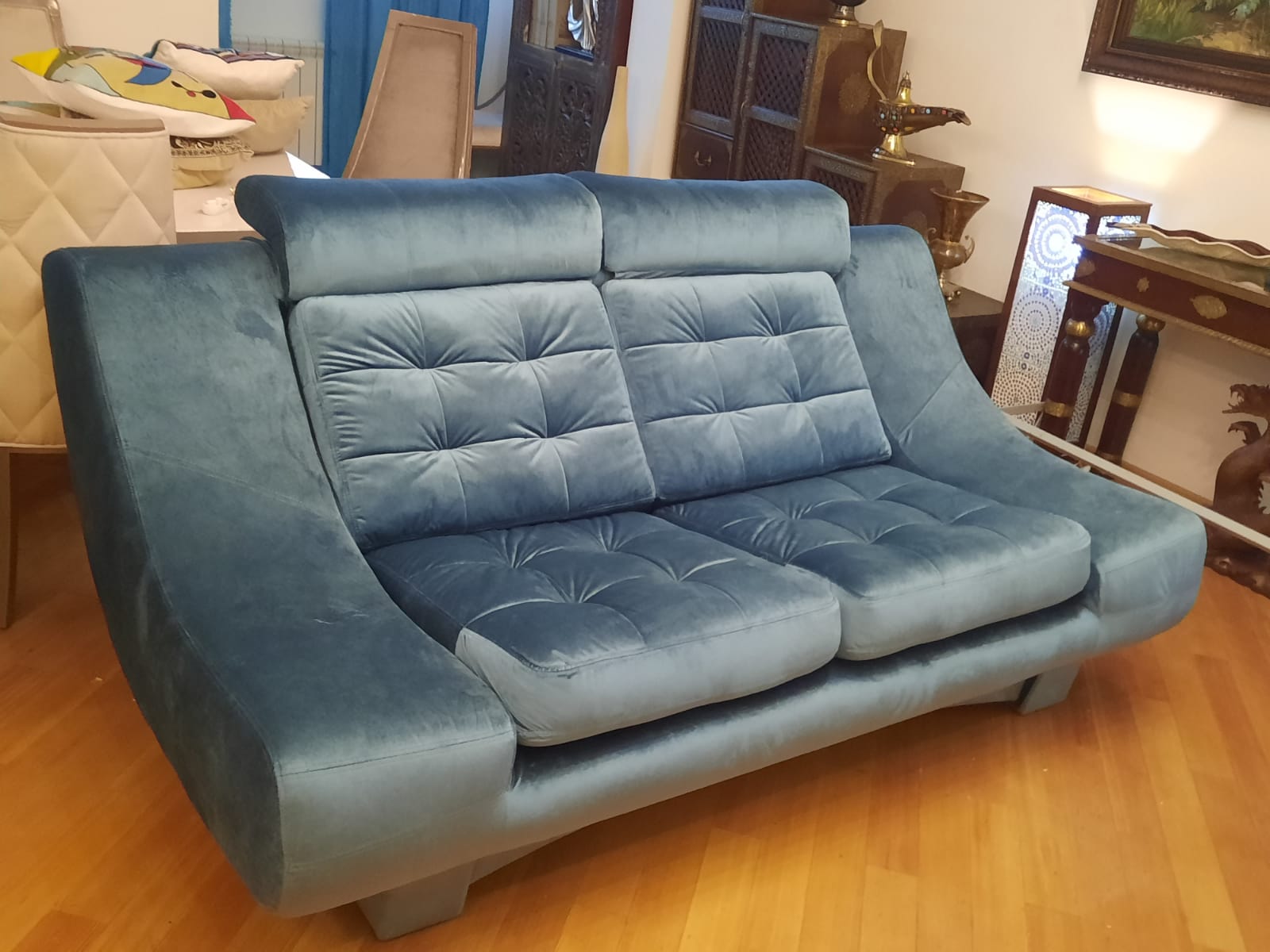 Обивка дивана на дому. Ольховая